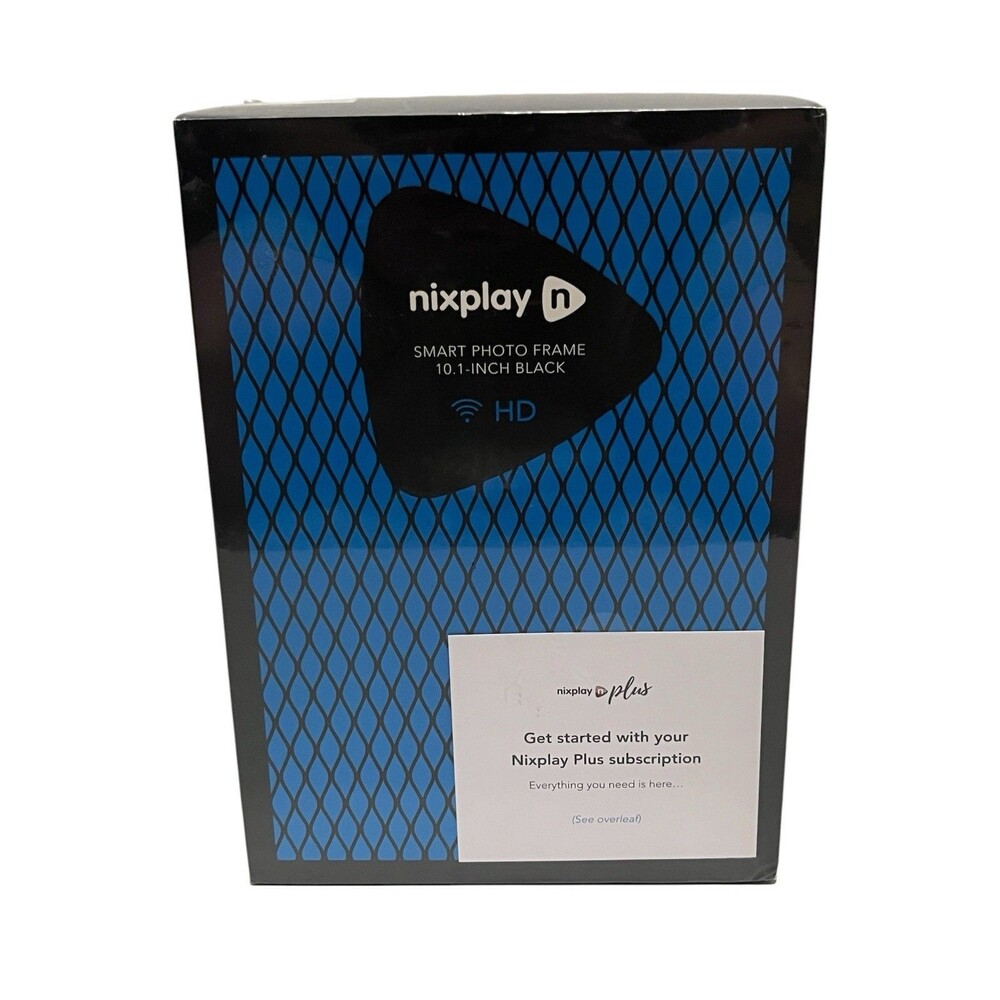 Nixplay 10.1" Smart Digital Black Photo Frame Mobile App WIFI Alexa - NEW SEALED